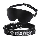 Kinky Eye Mask Blindfold + Collar Choker